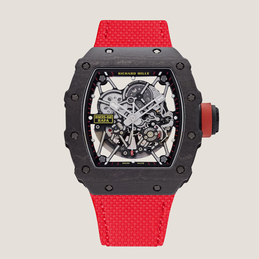 Custom Velcro Watch Strap for Richard Mille - FKM Rubber Sailcloth Pattern