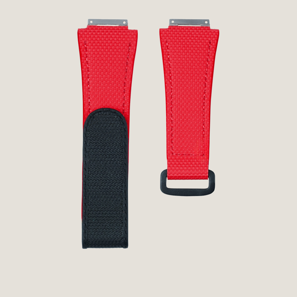 Custom Velcro Watch Strap for Richard Mille - FKM Rubber Sailcloth Pattern