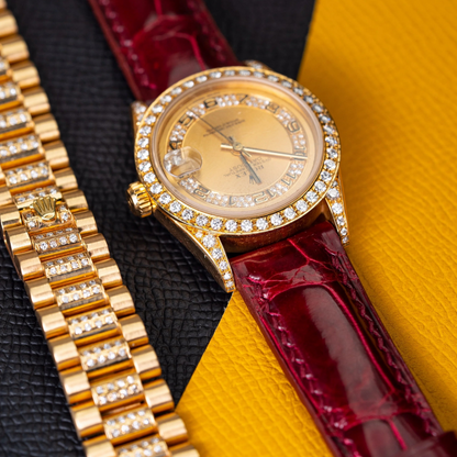 Alligator Leather Strap for Rolex Datejust