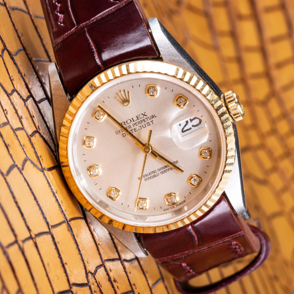 Alligator Leather Strap for Rolex Datejust