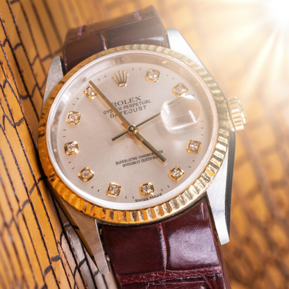 Alligator Leather Strap for Rolex Datejust