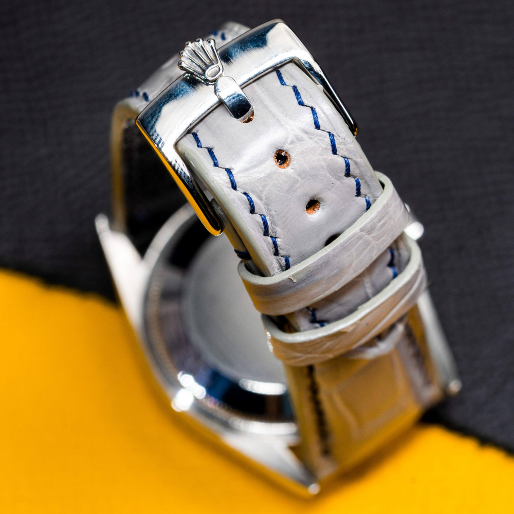 Alligator Leather Strap for Rolex Oyster Perpetual