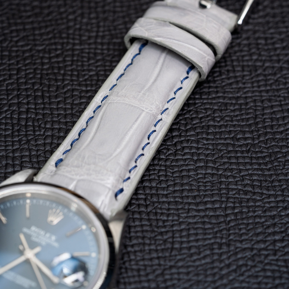 Alligator Leather Strap for Rolex Oyster Perpetual