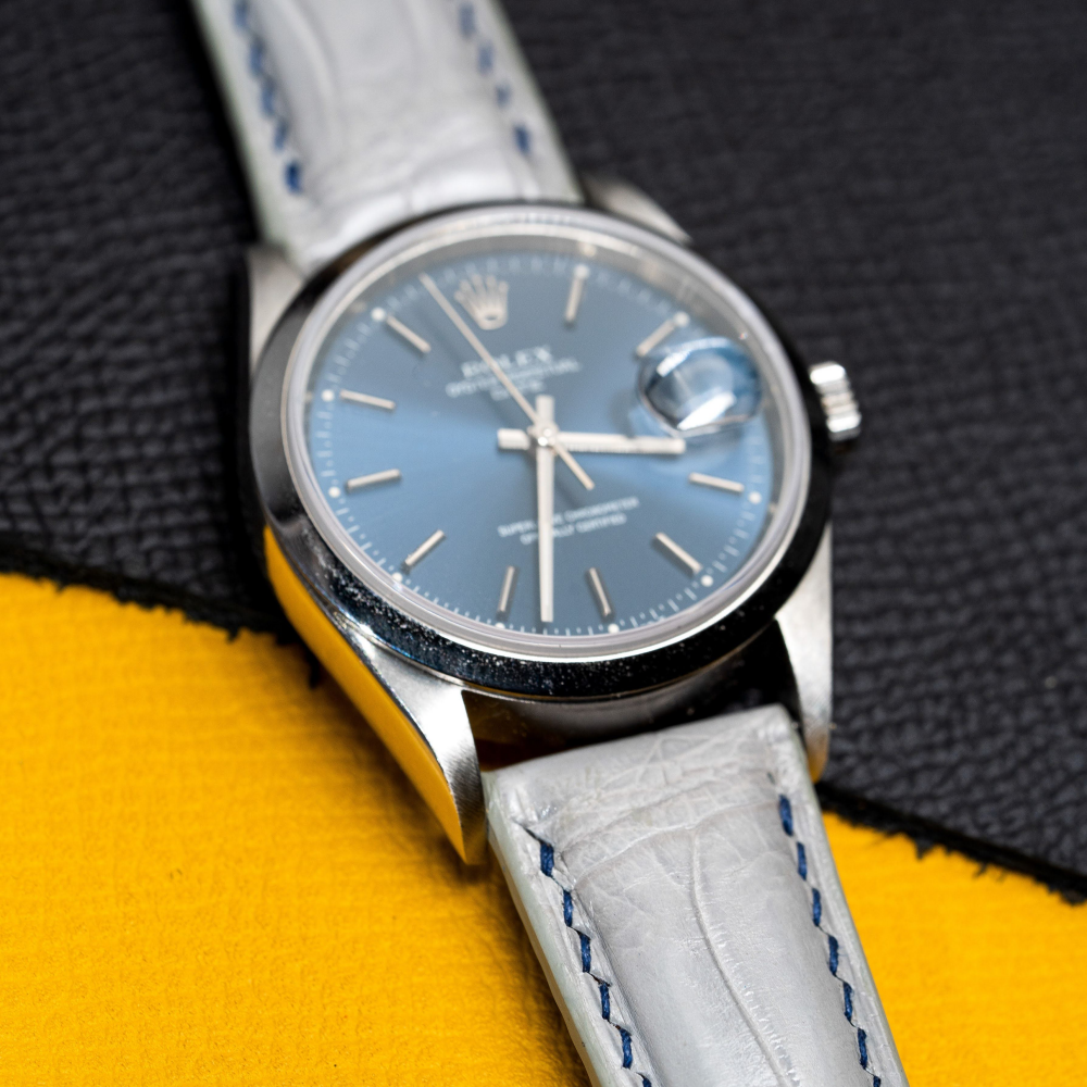 Alligator Leather Strap for Rolex Oyster Perpetual