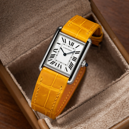 Alligator Leather Strap for Cartier Tank