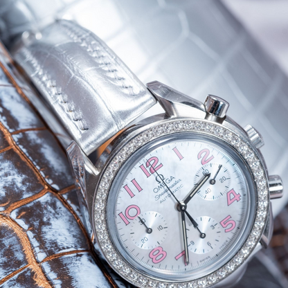 Alligator Leather Strap for Omega Speedmaster