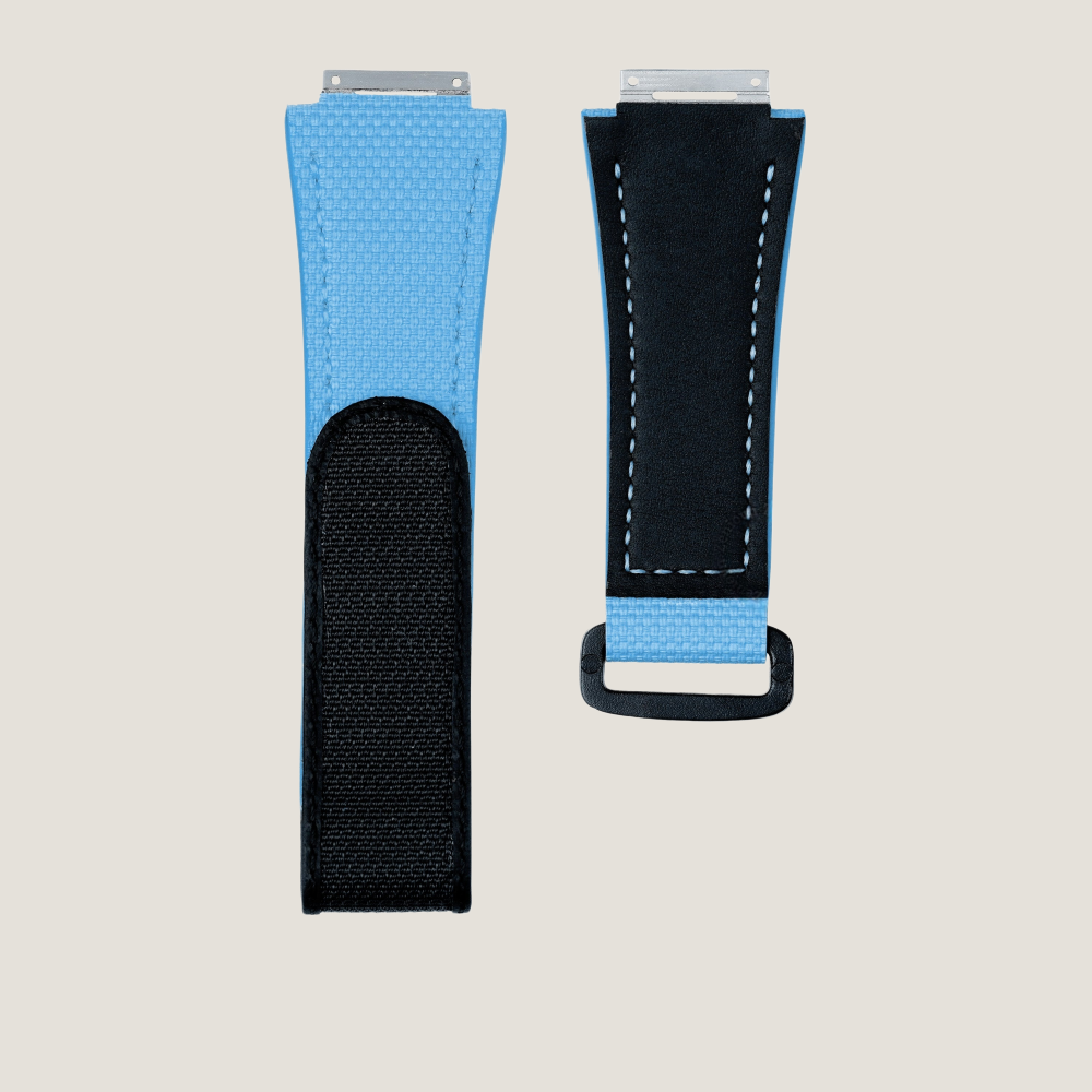 Custom Velcro Watch Strap for Richard Mille - FKM Rubber Sailcloth Pattern