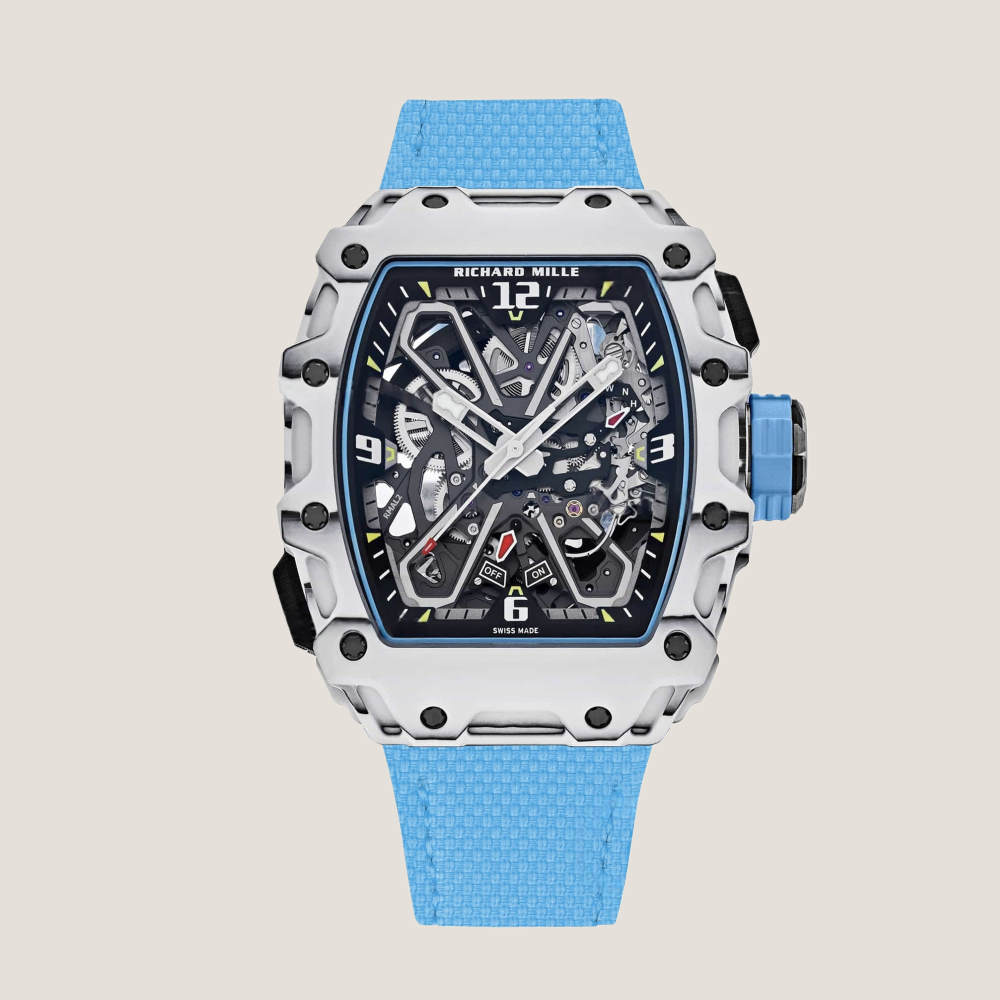Custom Velcro Watch Strap for Richard Mille - FKM Rubber Sailcloth Pattern