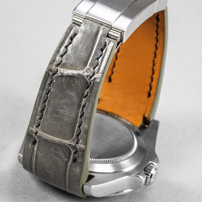 Alligator Leather Strap for Rolex Explorer II