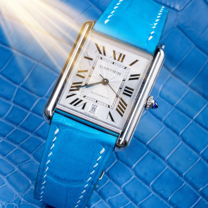 Alligator Leather Strap for Cartier Tank