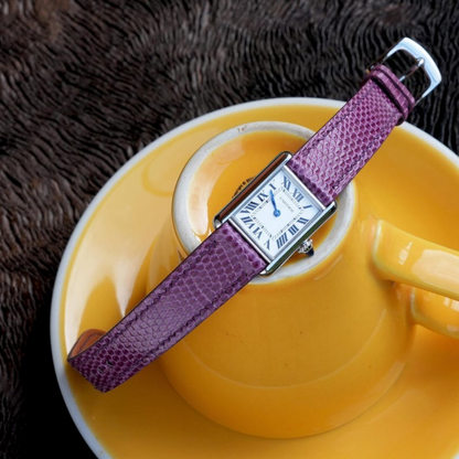 Lizard Leather Strap for Cartier Tank