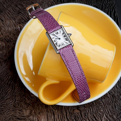 Lizard Leather Strap for Cartier Tank