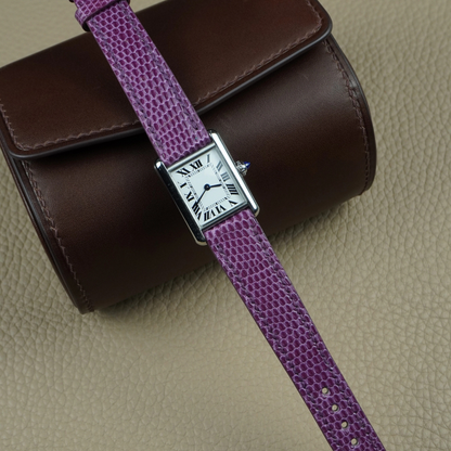 Lizard Leather Strap for Cartier Tank
