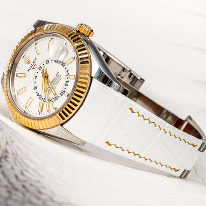 Alligator Leather Strap for Rolex Sky-Dweller