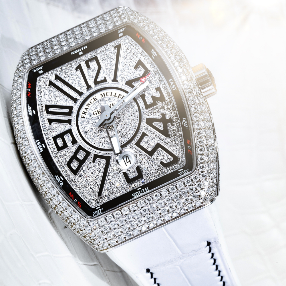 Alligator Leather Strap for Franck Muller Vanguard
