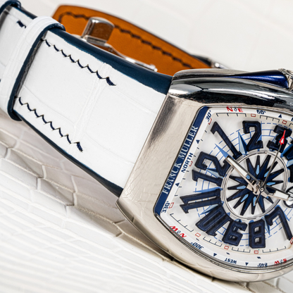 Alligator Leather Strap for Franck Muller Vanguard