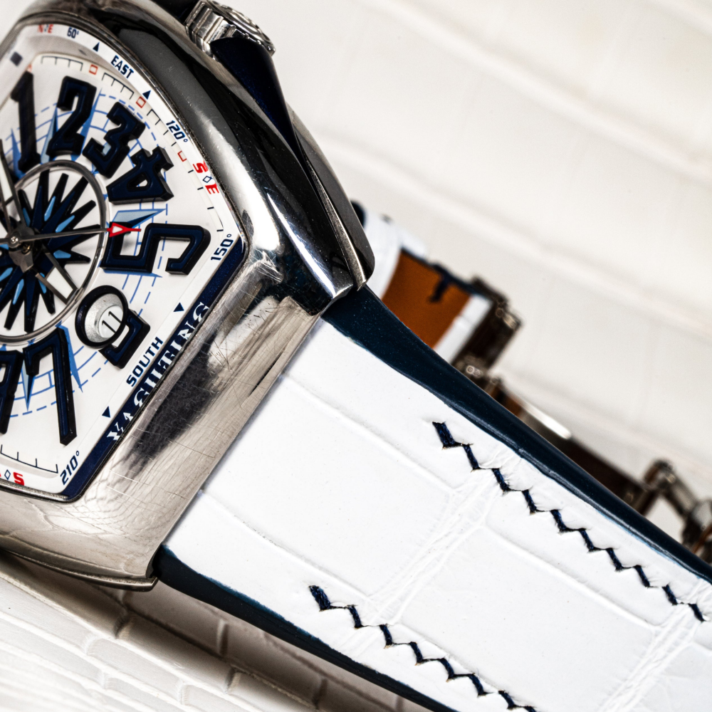 Alligator Leather Strap for Franck Muller Vanguard