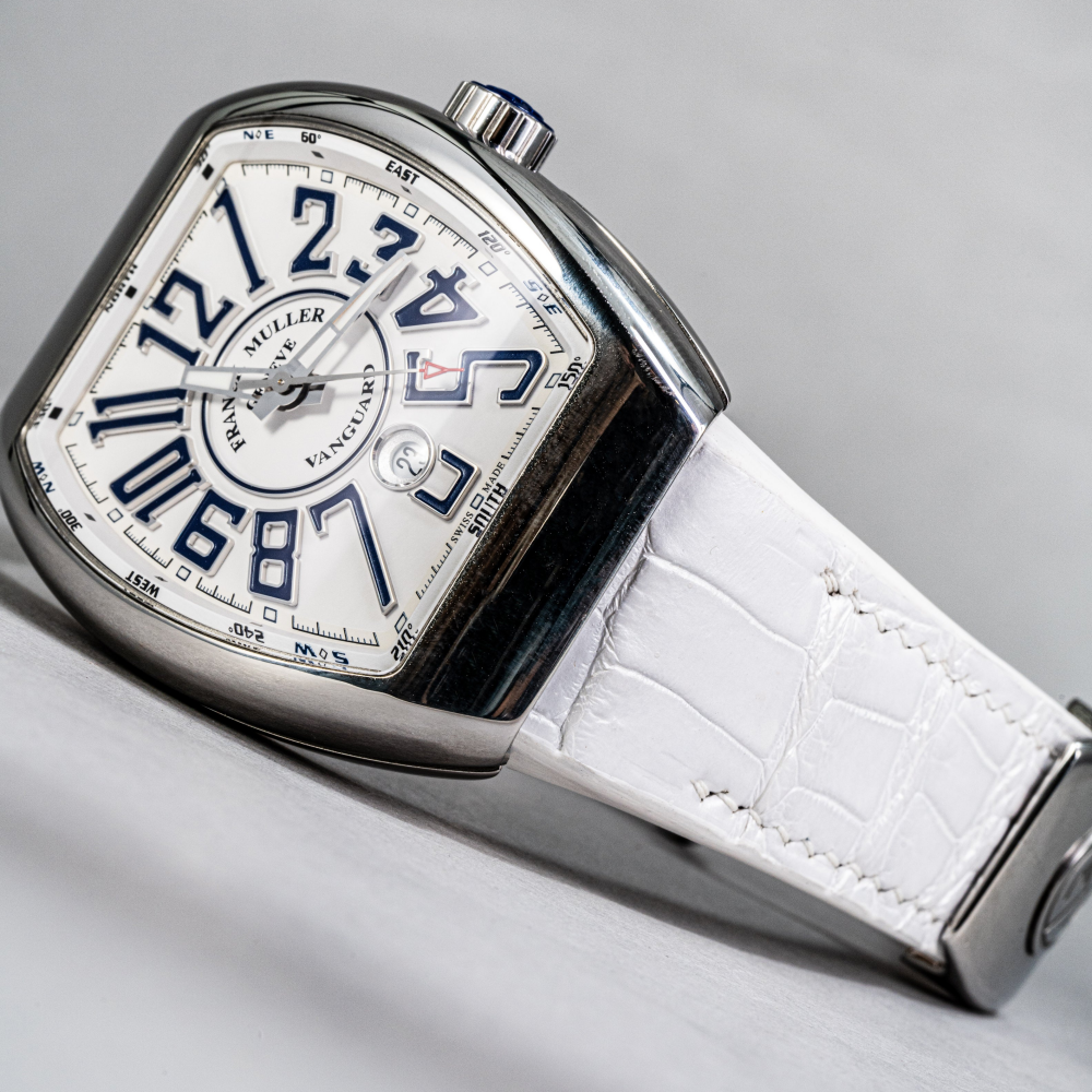 Alligator Leather Strap for Franck Muller Vanguard