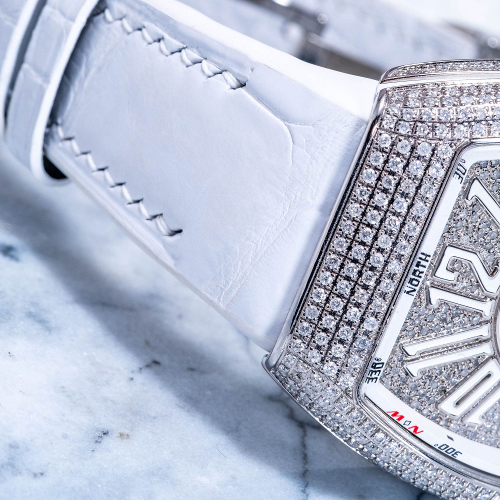 Alligator Leather Strap for Franck Muller Vanguard