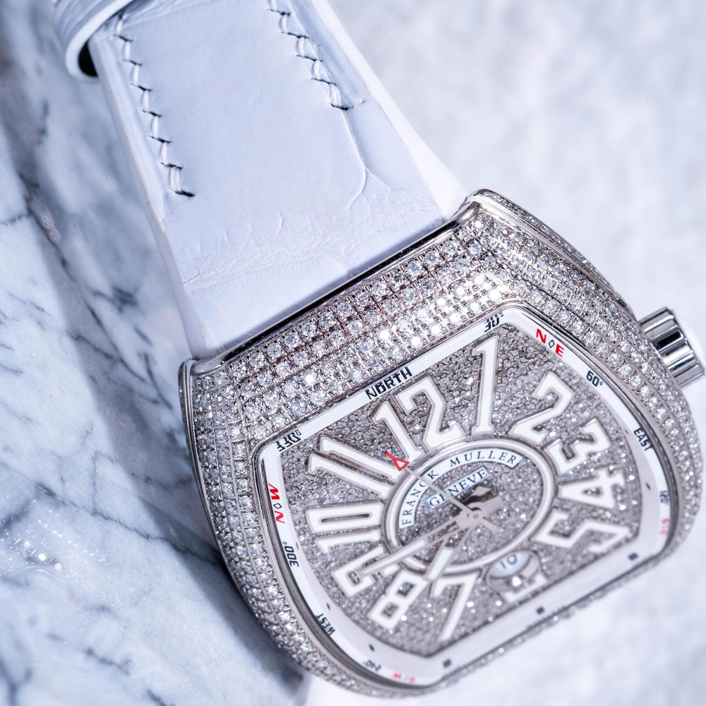 Alligator Leather Strap for Franck Muller Vanguard