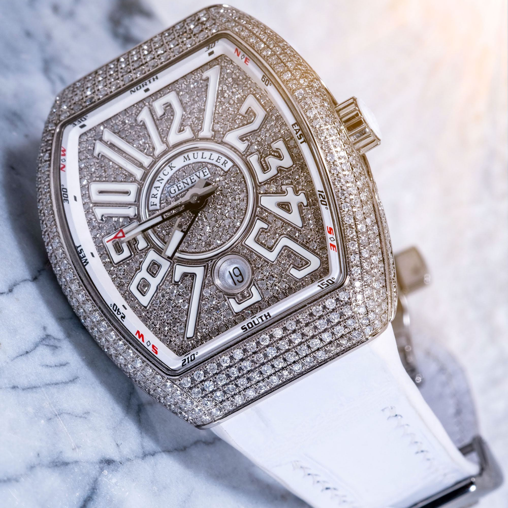 Alligator Leather Strap for Franck Muller Vanguard