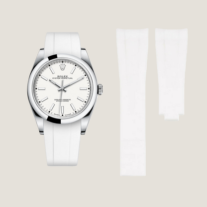 FKM Rubber Strap for Rolex Oyster Perpetual 39mm Deployant Clasp