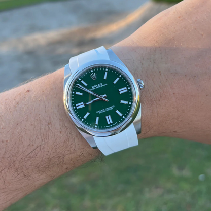FKM Rubber Strap for Rolex Oyster Perpetual 41mm Deployant Clasp