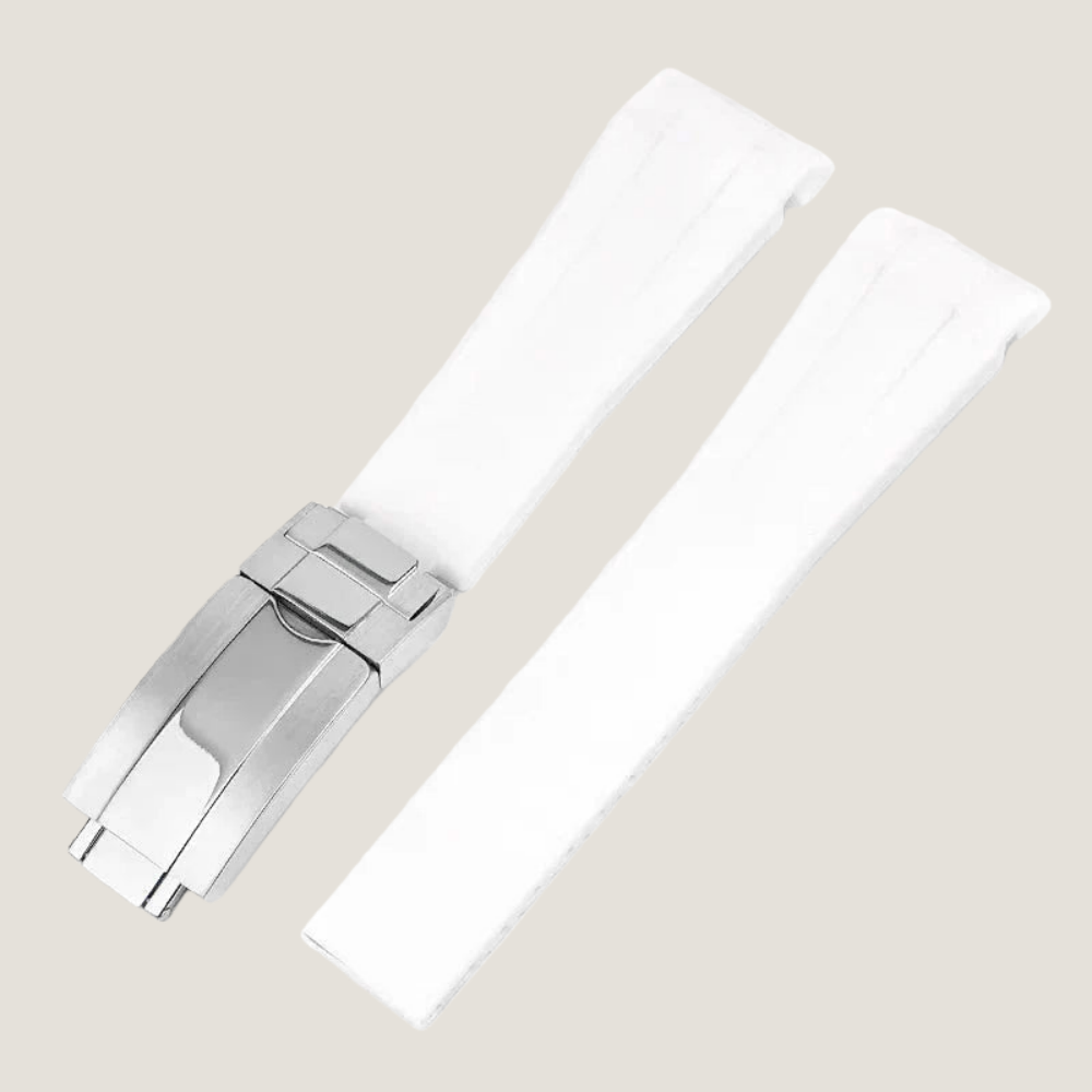 FKM Rubber Strap for Rolex Oyster Perpetual 41mm Deployant Clasp