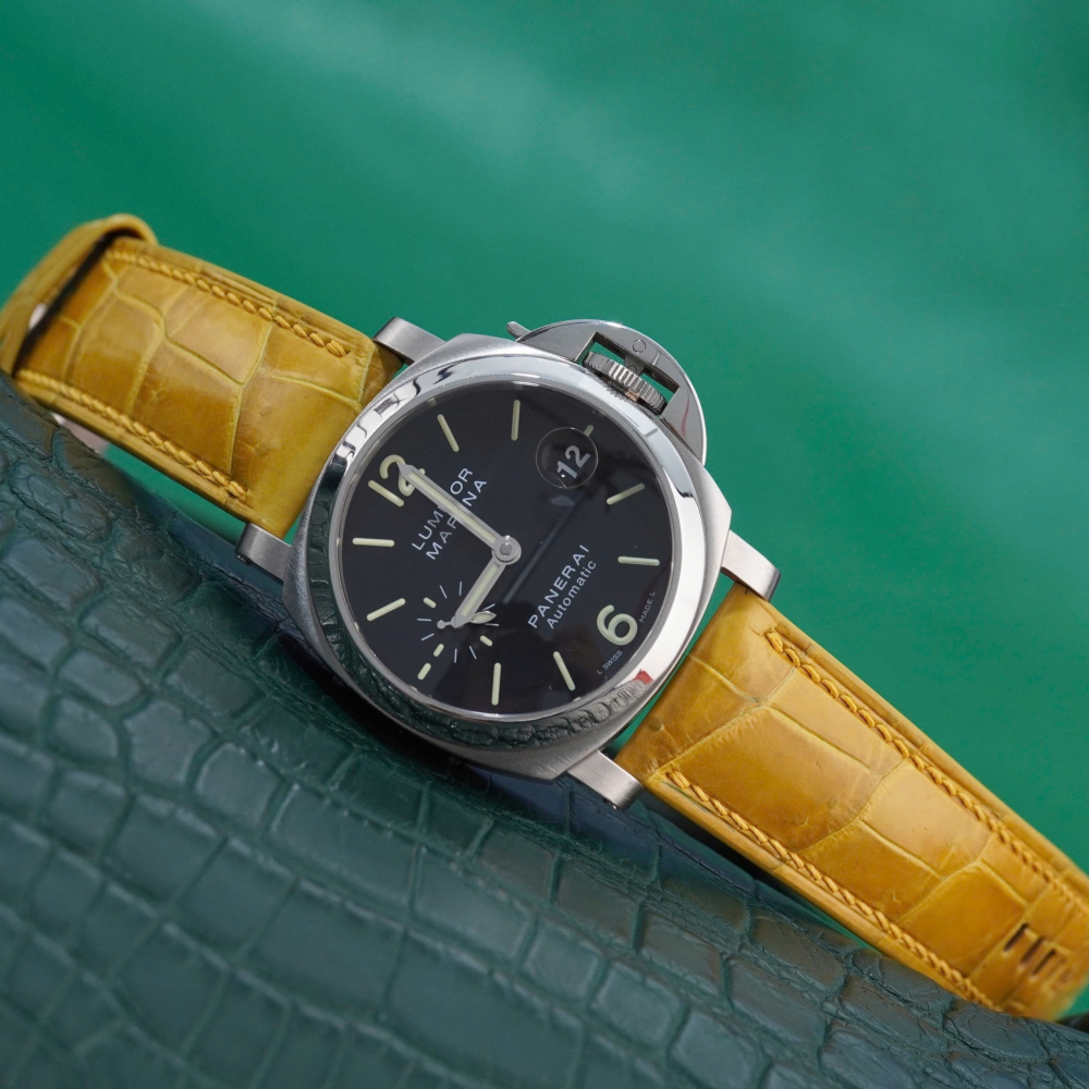 Alligator Leather Strap for Panerai Luminor Due