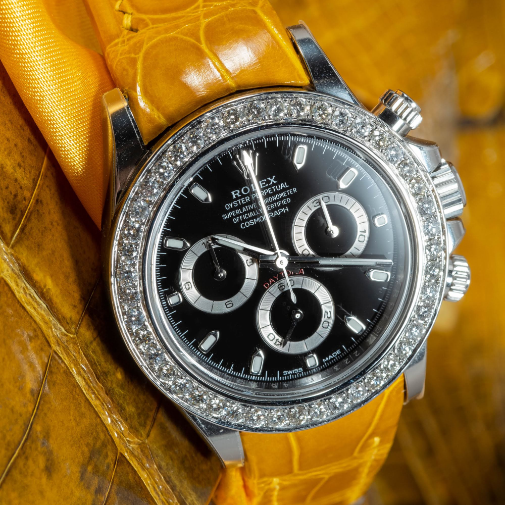 Rolex Daytona Alligator Leather Strap – Deployant Clasp Compatible