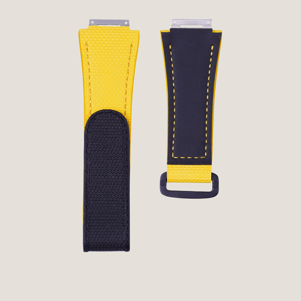 Custom Velcro Watch Strap for Richard Mille - FKM Rubber Sailcloth Pattern