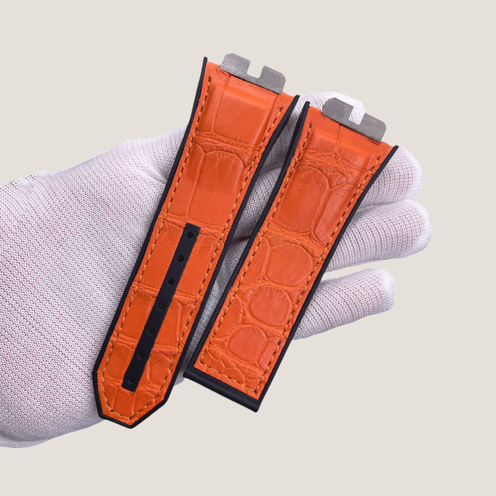 Hybrid Alligator & FKM Rubber Strap for Hublot