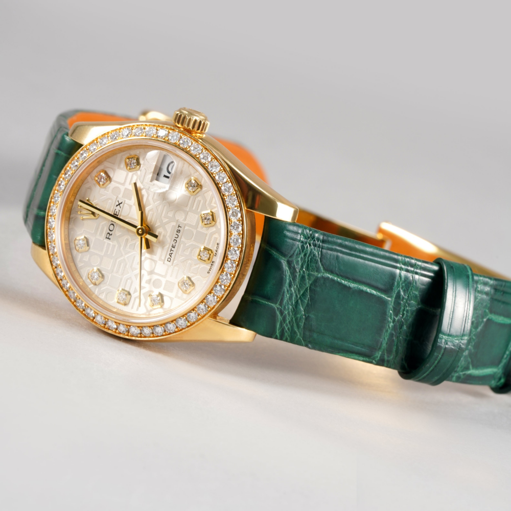 Alligator Leather Strap for Rolex Datejust