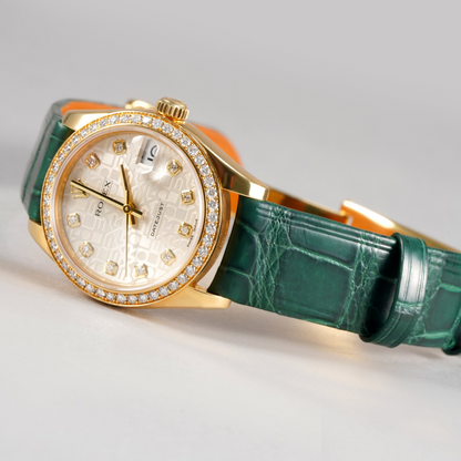 Alligator Leather Strap for Rolex Datejust