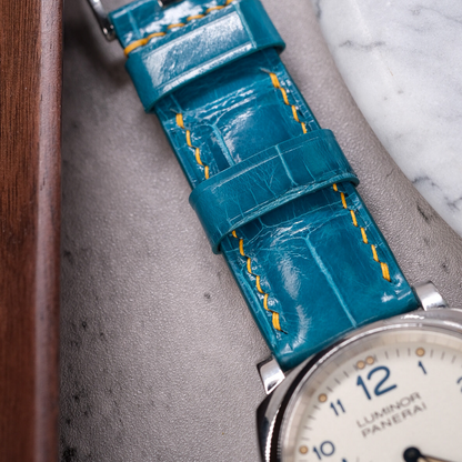 Alligator Leather Strap for Panerai Luminor