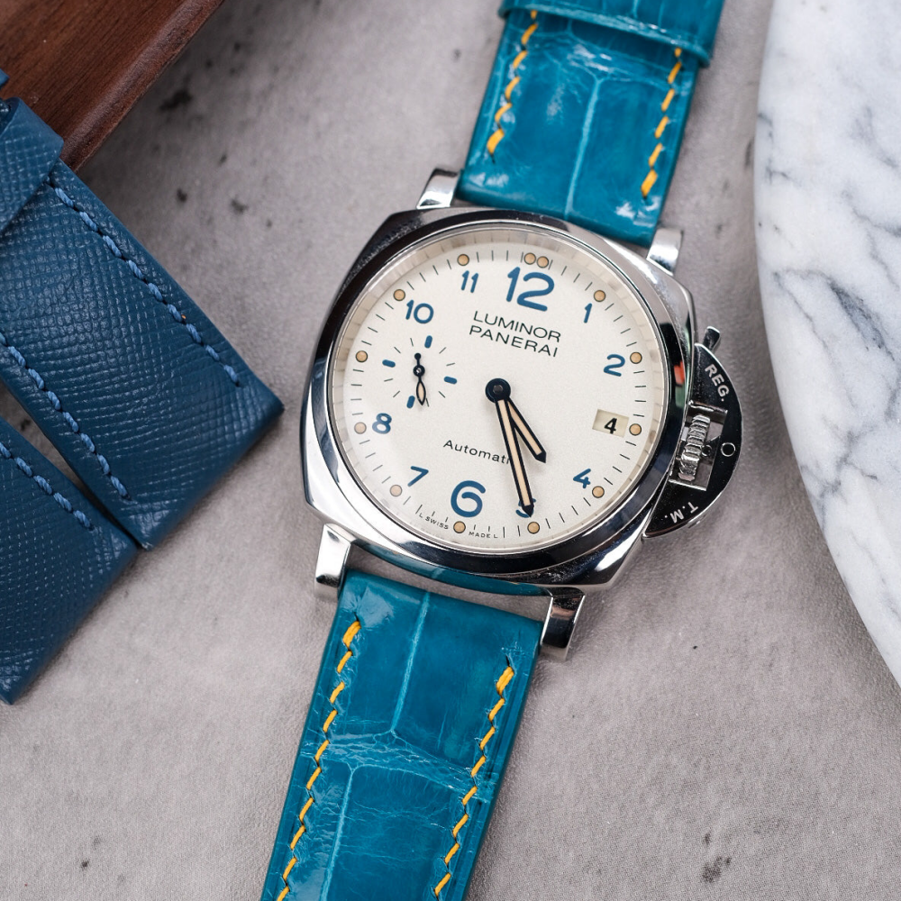 Alligator Leather Strap for Panerai Luminor