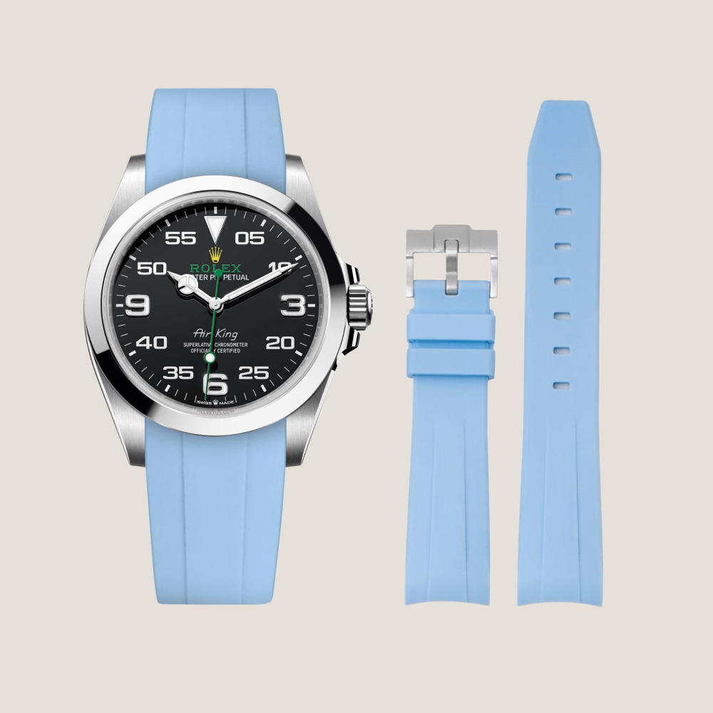 FKM Rubber Strap for Rolex Air-King Pin Buckle