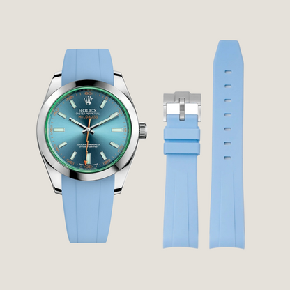 FKM Rubber Strap for Rolex Milgauss Pin Buckle