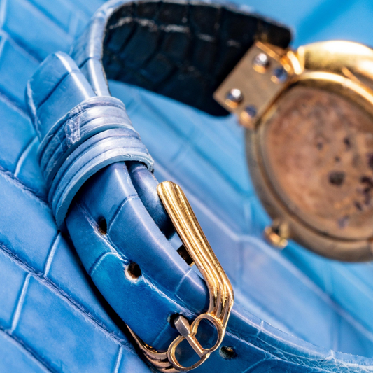 Alligator Leather Strap for Christian Dior