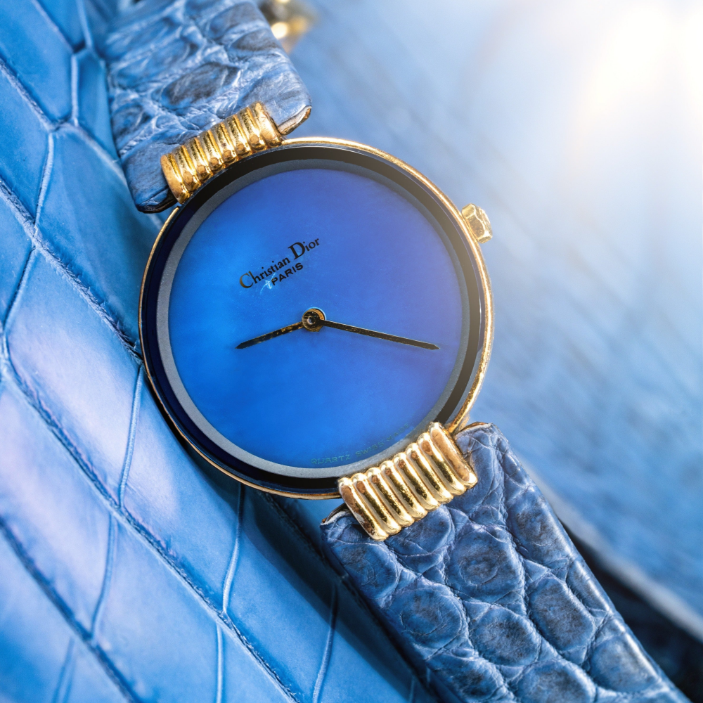 Alligator Leather Strap for Christian Dior