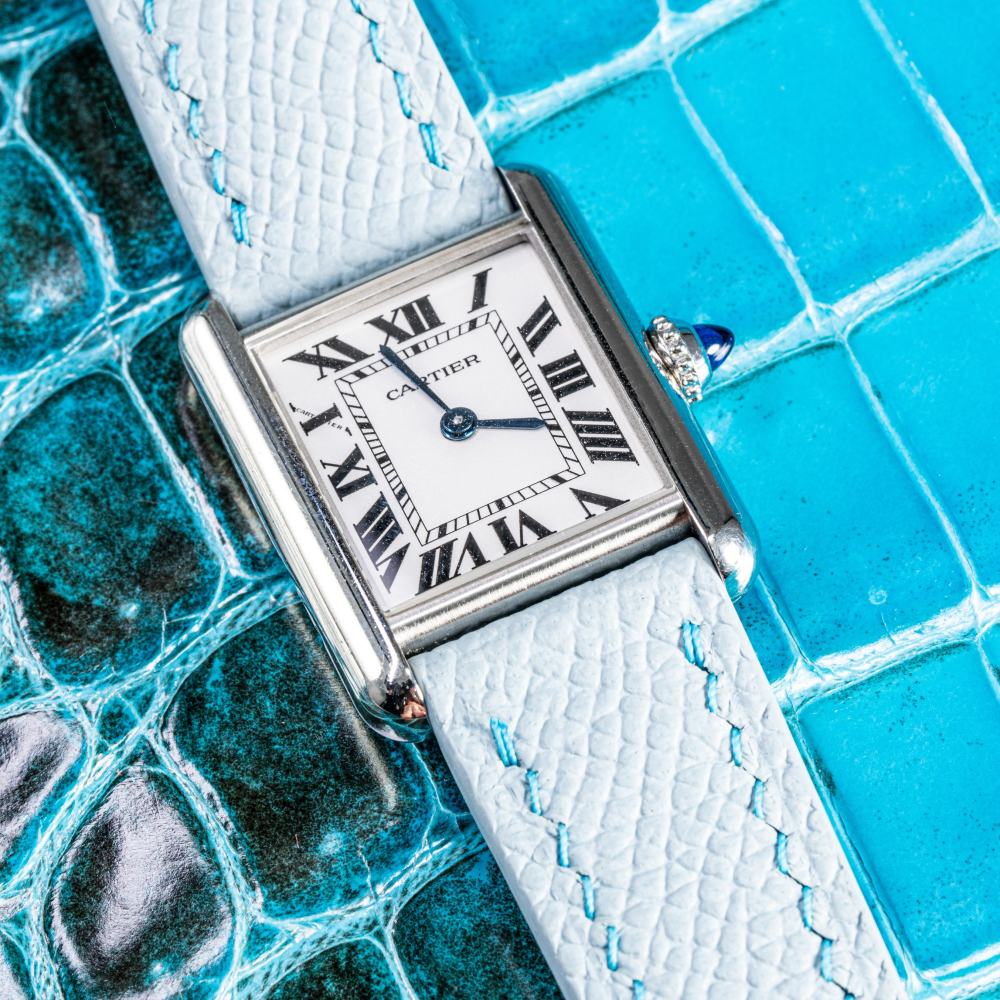 Epsom Leather Strap for Cartier Tank