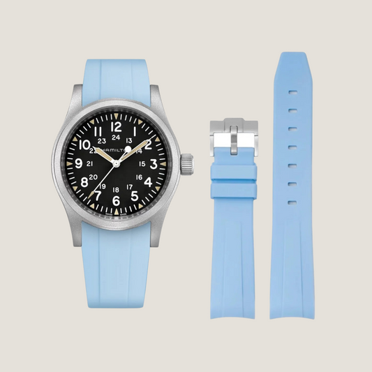 FKM Rubber Strap for Hamilton Khaki Field