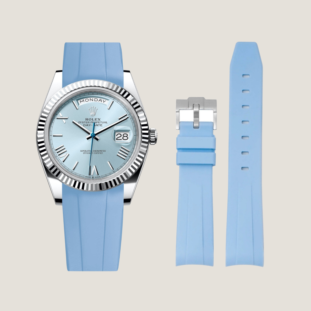 FKM Rubber Strap for Rolex Day-Date Pin Buckle