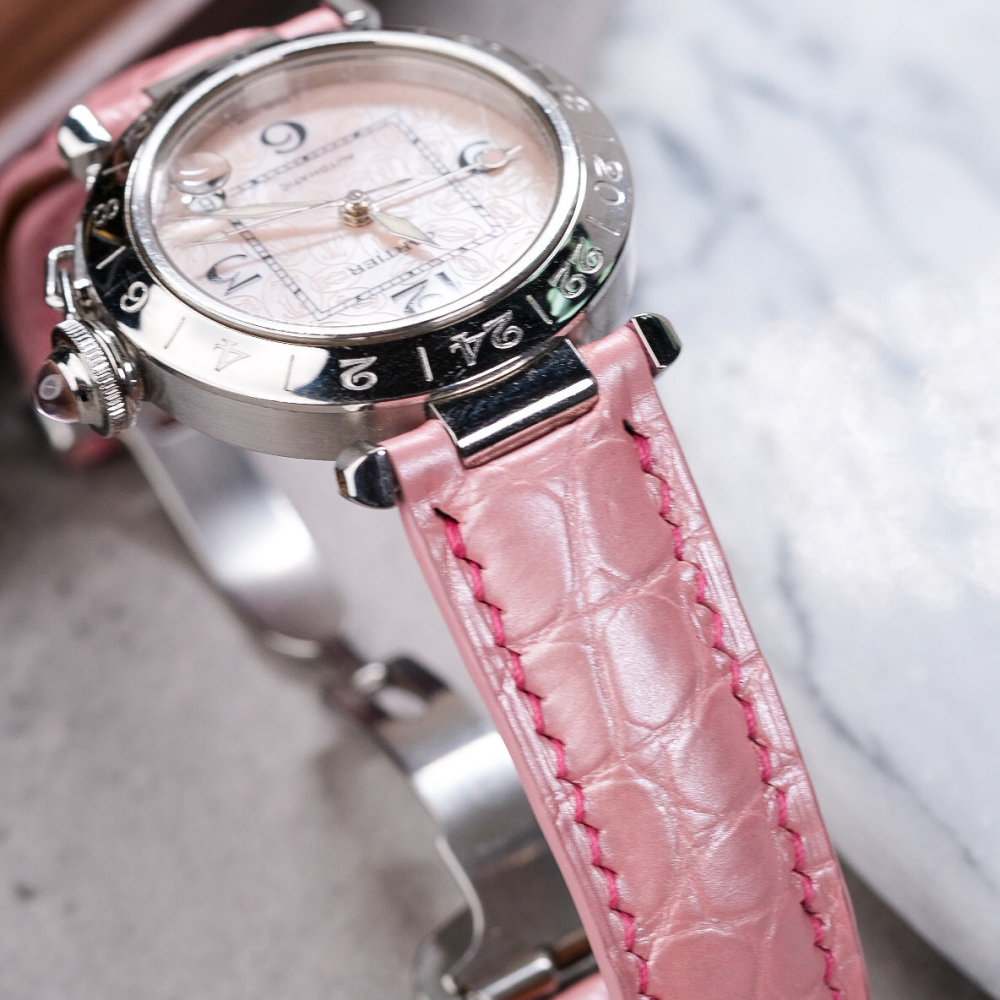 Alligator Leather Strap for Cartier Pasha