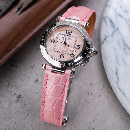 Alligator Leather Strap for Cartier Pasha