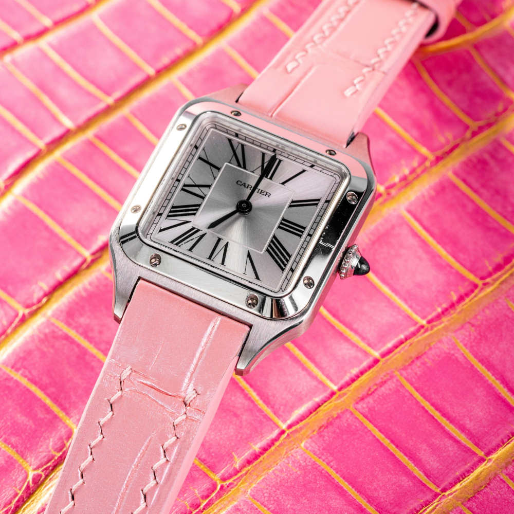 Alligator Leather Strap for Cartier Santos Dumont