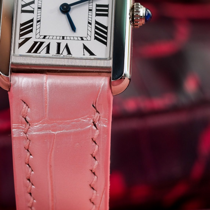 Alligator Leather Strap for Cartier Tank