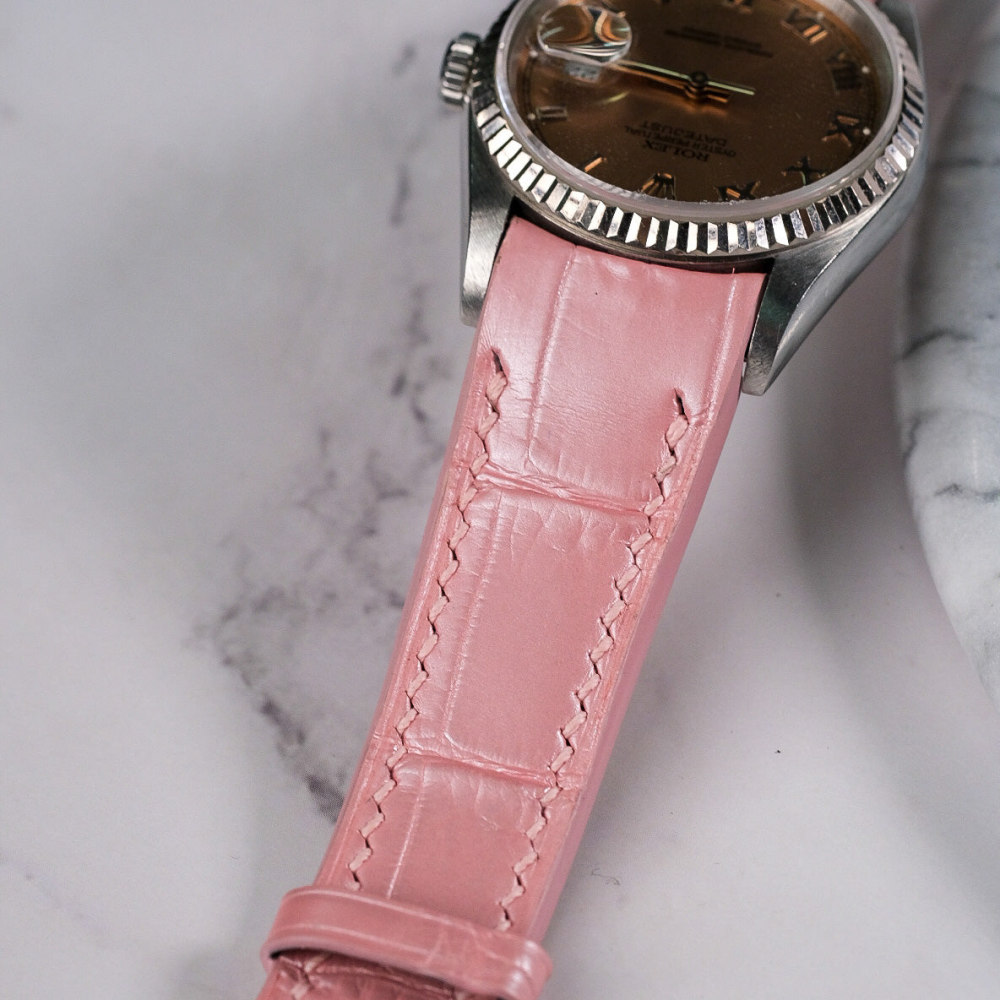 Alligator Leather Strap for Rolex Datejust