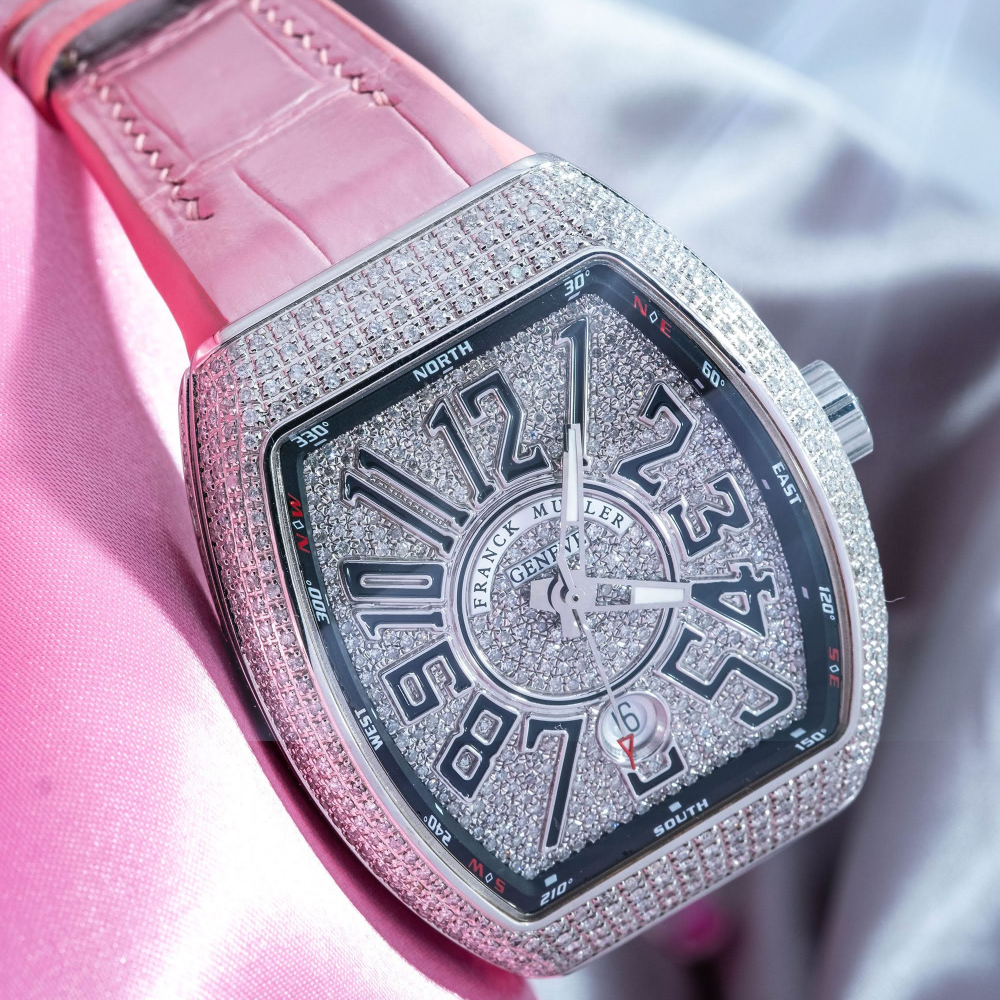 Alligator Leather Strap for Franck Muller Vanguard