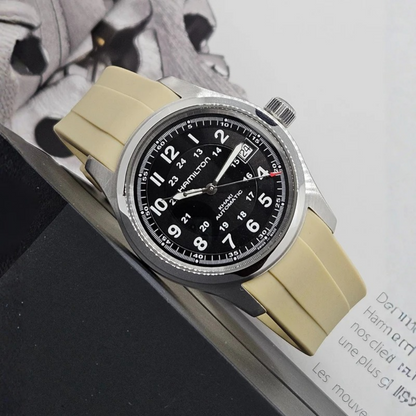 FKM Rubber Strap for Hamilton Khaki Field
